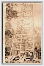 RPPC ~ Oil Field workers at derrick well Occupational , machinery construction picture