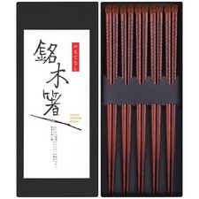 Antner 5 Pairs Hardwood Chopsticks Japanese Style Natural Wood 2 picture