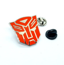 AUTOBOT PIN Transformers Red Reflective Cool Boy's Gift Enamel Lapel Brooch picture