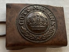 ORIGINAL WW1 Prussian Imperial German GOTT MIT UNS (GOD WITH US) Belt Buckle picture
