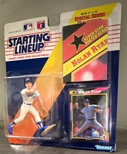 Kenner Starting Lineup Nolan Ryan 1992 MLB Boxed Figure Poster Collector Card picture