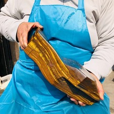 15.4LB Natural tiger's-eye quartz crystal slab polished specimen healing decor picture