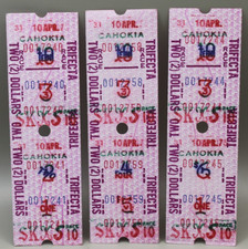 Cahokia Downs Horse Racing Tickets  Vintage Souvenirs picture