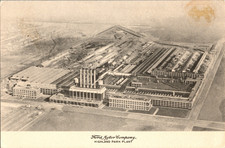 1925 Ford Motor Company Highland Park Plant Model T Factory Postcard picture