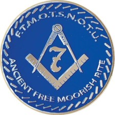 Moorish American Auto Emblem Ancient Free Moorish Rite picture