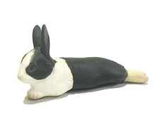Japan Furuta Kaiyodo Dutch Rabbit Pet Miniature Animal Realistic Mini Figure picture