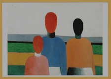 Malevich Female Figures Russian Avant-Garde Art Unlimited Suprematism Postcard picture