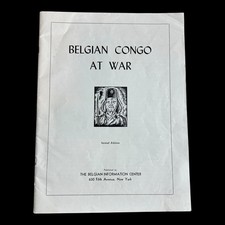 WWII Belgian Congo At War Booklet 2nd Ed Belgian Information Center 1940s picture