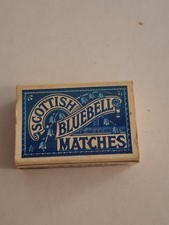 Vintage Scottish Bluebell Matches British Empty Matchbox Circa 1950s picture