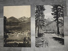 2 rare original William T. Parke photo prints Long's Peak Inn & Mt. Ypsilo picture