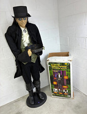 Gemmy 6 Ft Halloween Edwardian Butler Sound & Motion Activated Animated Prop EUC picture