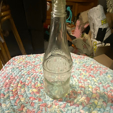 Vintage Clear Glass Soda Bottle From Crystal Bottling Works picture