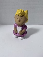VINTAGE Peanuts SALLY Pink Dress Rubber 4” Squirt Toy Figure picture