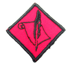 Vintage Creative Writing Merit Badge Nazarene Caravan Scouts Embroidered Patch picture