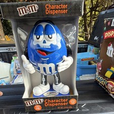 M&M's Happy Halloween Blue Character Candy Dispenser - Blue White picture