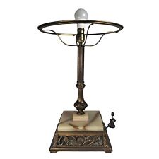 Frankart Inc Brass & Onyx Art Deco Table Lamp 1920/30 picture