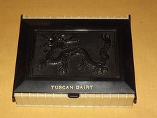 VINTAGE 2 DECKS CAMEO PLAYING CARDS in TUSCAN DAIRY DRAGON PLASTIC CASE picture
