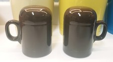 Fiesta Rangetop Salt & Pepper Set Chocolate New From Original Box Excellent Cond picture