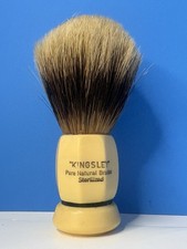 VTG Kingsley Pure Natural Bristles Shaving Brush Sterilized Made In West Germany picture