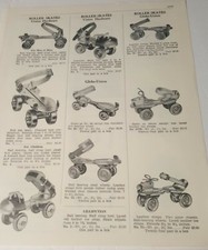 1962 print ad vintage METAL ROLLER SKATES Globe Union & Union Hardware picture