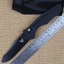 Big Size Camping Hunting Black G10 Handle Axis Lock Pocket Folding Knife New picture
