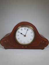 Vintage French Mechanical Wind-up Wooden Mantle Clock picture