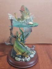 Bradford Exchange Anglers Glory first Issue sculpture Freshwater Legends series picture