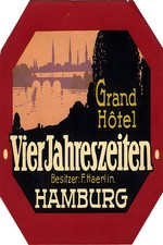 Grand Hôtel Vier Jahreszeiten Hamburg Poster - 1920s Germany 🇩🇪🏨 - 24x36” picture