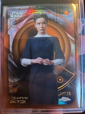  2026 Topps Chrome Star Wars KLEYA MARKI Aurebesh True Orange Refractor #rd 9/25 picture