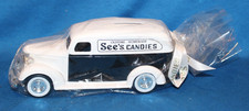 SEE'S CANDY 1938 CHEVY VAN BANK IN IT'S ORIGINAL HOLIDAY CELLOPHANE WRAPPER. picture