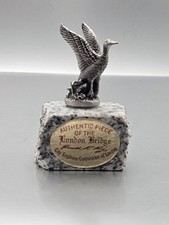 Vintage Pewter Goose Authentic Piece Of London Bridge Lake Havasu Arizona picture