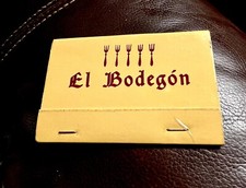 El Bodegon Restaurant, Madrid, Spain, Full Unstruck Matchbook picture