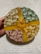 VTG Pastel Mints with Yellow Ribbon Metal tin (read) picture