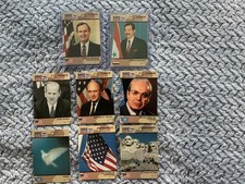 1991 DESERT STORM-PRO SET-LOT OF 8-PRESIDENT BUSH, SADDAM HUSSEIN, CHENEY + MORE picture