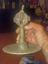 Antique Brass D.R.G.M. Maritime E.O.T. Figural Cigar Cutter and Ashtray picture