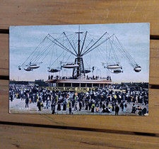 SIR HIRAM MAXIM'S CAPTIVE FLYING MACHINES VINTAGE PC BLACKPOOL picture