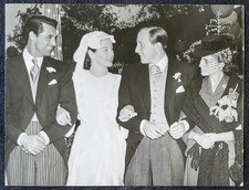 1941 Rosalind Russell Fred Brisson Cary Grant  B Hutton Wedding 7x9 Photograph picture