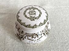 ANTIQUE SHAVING CREAM POT & LID FROM ROGER & GALLET FRENCH PERFUMERS 1862 PARIS picture