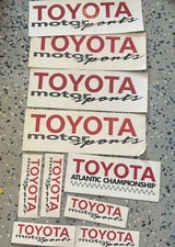 Vintage Toyota Motor Sports Stickers New Lot picture