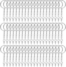 360Pcs Keychain Hardware Set Bulk Rings Chains Jump Rings Screw Eye Pins DIY picture