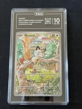 2025, Meowth, #106, Mega Evolution, PFL, Illustration Rare, TAG 10 picture