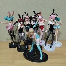 Bunny Girl Figure Set of 8 Authentic Collectible Anime Toys Slight Wear picture