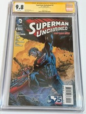 Superman Unchained 2 Signed By Alex Sinclair 75 Anniversary CGC 9.8 SS picture