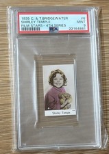 1935 C. & T. Bridgewater Film Stars 4th Series Shirley Temple #6 - PSA 9 MINT picture