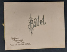 Late 1800's Advertising Booklet BILLET Sardines Mushrooms Peas Canning France picture