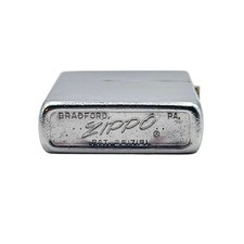 1962 Zippo Brushed Chrome PAT 2517191 Windproof Pocket Lighter with Insert picture
