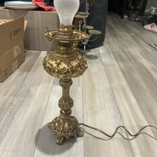 VINTAGE ORNATE BRASS LAMP / L&L WMC # 8273 picture