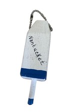 Vintage Handcrafted Nantucket Lobster Trap Buoy Keychain Wooden picture