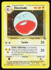 Electrode Holo 2/64 Jungle Light Played (LP) Pokemon TCG Holo Rare English 1999 picture