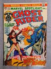MARVEL SPOTLIGHT #11 1973 BRONZE AGE 7TH GHOST RIDER WITCH WOMAN DAIMON KEY VG picture